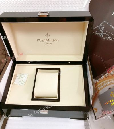 Replica Patek Philippe Dark Brown Watch Box set with Manual booklet